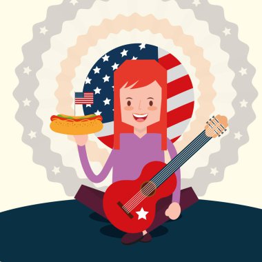 Amerikan Bağımsızlık günü insanlar