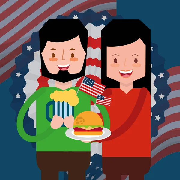 Amerikan Bağımsızlık günü insanlar