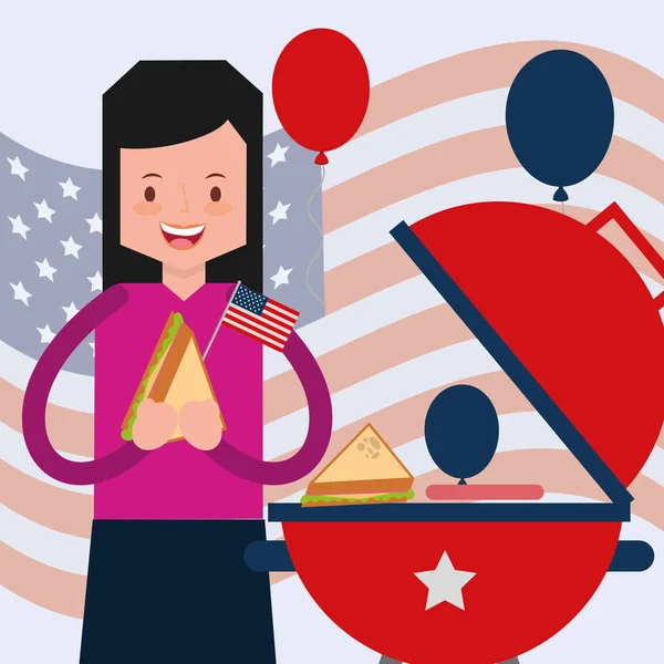 Amerikan Bağımsızlık günü insanlar