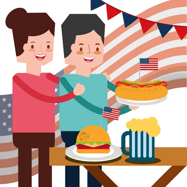 Amerikan Bağımsızlık günü insanlar