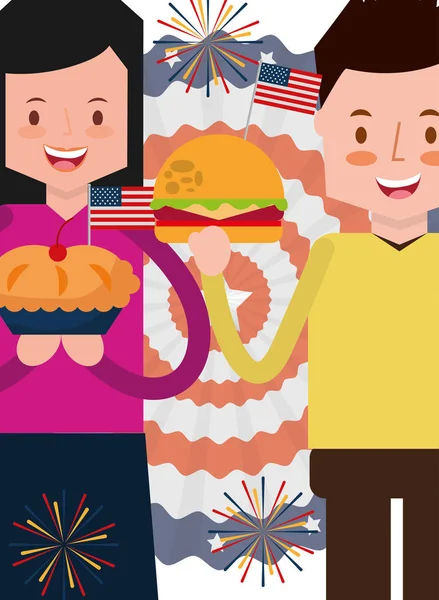 Amerikan Bağımsızlık günü insanlar