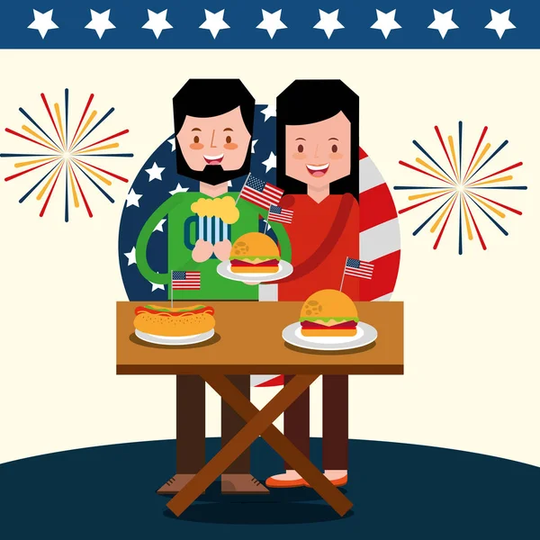 Amerikan Bağımsızlık günü insanlar