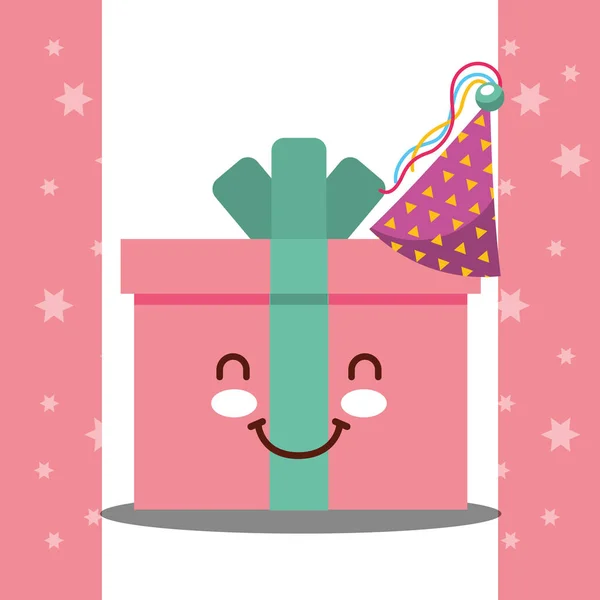 Tarjeta de cumpleaños feliz — Vector de stock