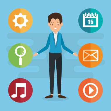 Sosyal medya pazarlama adamla avatar