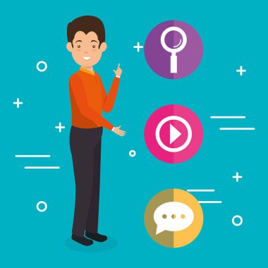 Sosyal medya pazarlama adamla avatar