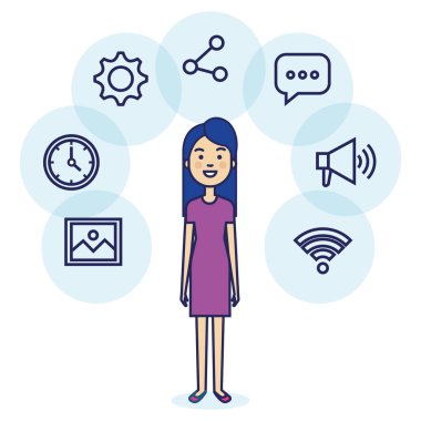 Avatar kadın sosyal medya pazarlama ile