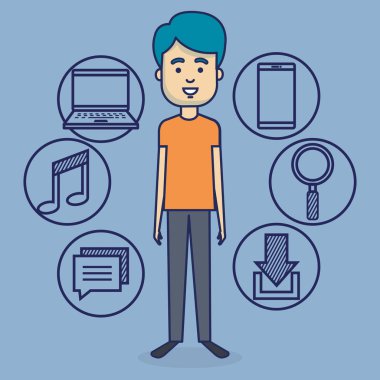 Sosyal medya pazarlama adamla avatar