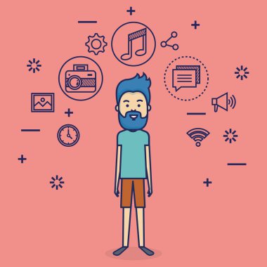 Sosyal medya pazarlama adamla avatar