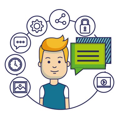 Sosyal medya pazarlama adamla avatar