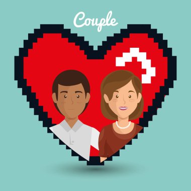 aşık çift kalp avatarları karakter