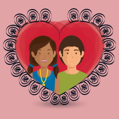 aşık çift kalp avatarları karakter