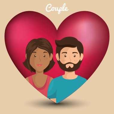 aşık çift kalp avatarları karakter