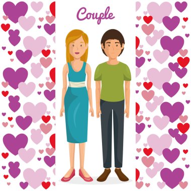 aşık çift kupa desenli