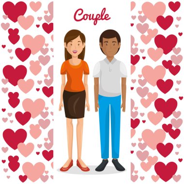 aşık çift kupa desenli