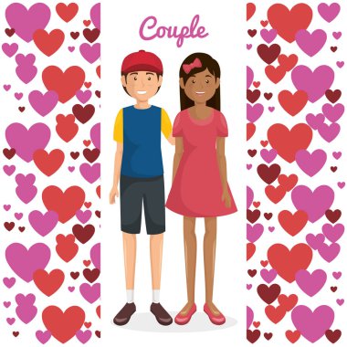 aşık çift kupa desenli