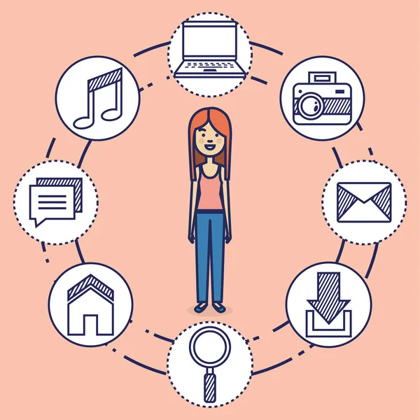 Avatar kadın sosyal medya pazarlama ile