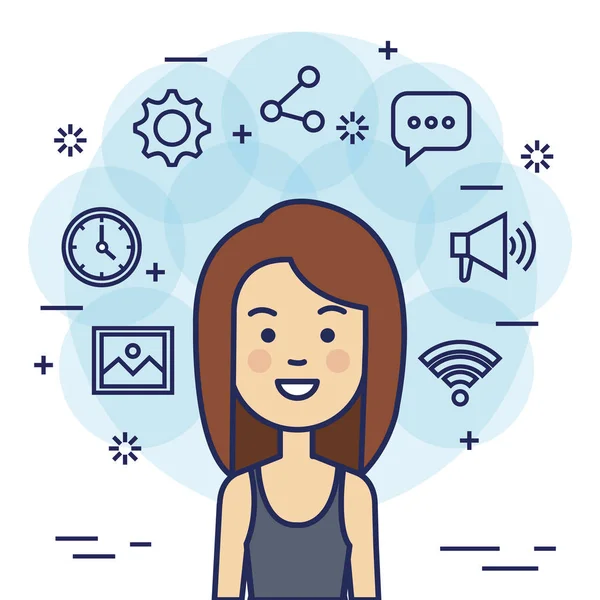 Avatar kadın sosyal medya pazarlama ile