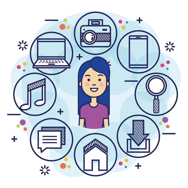 Avatar kadın sosyal medya pazarlama ile