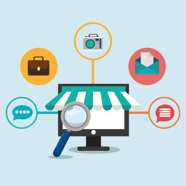 bilgisayarı ile elektronik ticaret kutsal kişilerin resmi izlemek