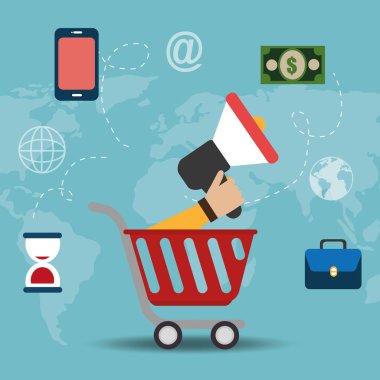 alışveriş sepeti ile elektronik ticaret kutsal kişilerin resmi