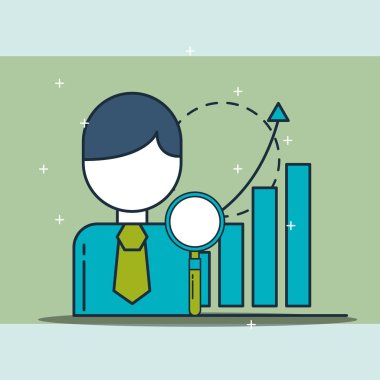 işadamı arama istatistikleri diyagramı dijital pazarlama