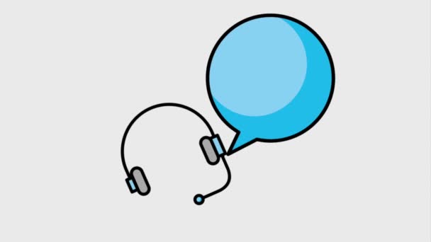耳机客户服务 — 图库视频影像