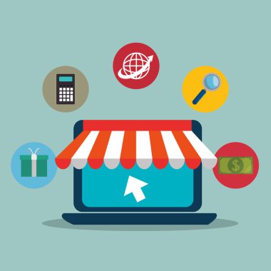 dizüstü bilgisayar ile elektronik ticaret kutsal kişilerin resmi