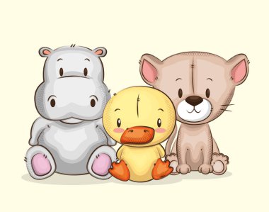 küçük ve sevimli hayvanlar grubu