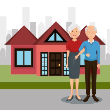 dedesi çift açık havada karakterler