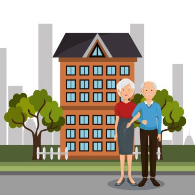 dedesi çift açık havada karakterler