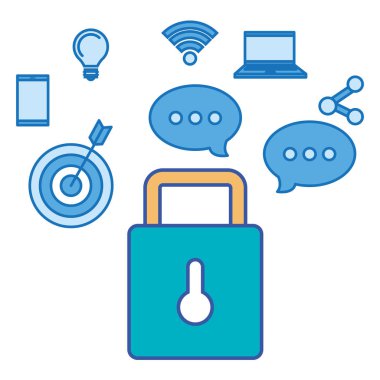 Sosyal medya pazarlama simgeleri