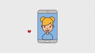 kadın smartphone video aşk o net çalışma