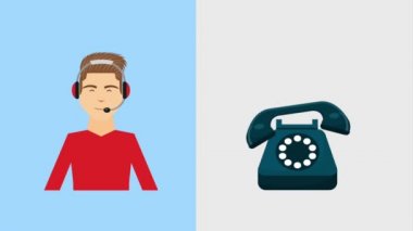 müşteri hizmet animasyon hd