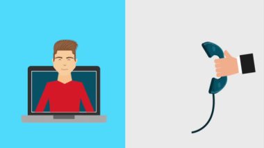 müşteri hizmet animasyon hd