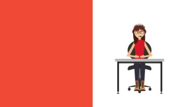 müşteri hizmet animasyon hd