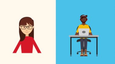 müşteri hizmet animasyon hd