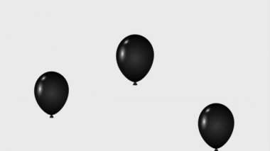 düşen siyah balon dekorasyon siyah Cuma animasyon hd