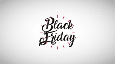 el yazısıyla yazılan yazı balonlar siyah Cuma Kara Cuma animasyon hd