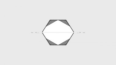 geometrik vintage kare etiketi