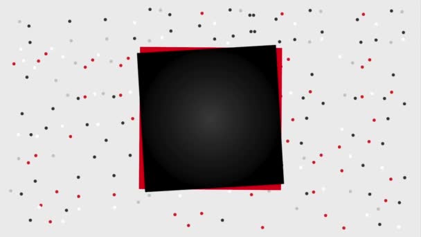 Czarny Piątek Transparent Balony Przerywaną Animacji Tła — Wideo stockowe