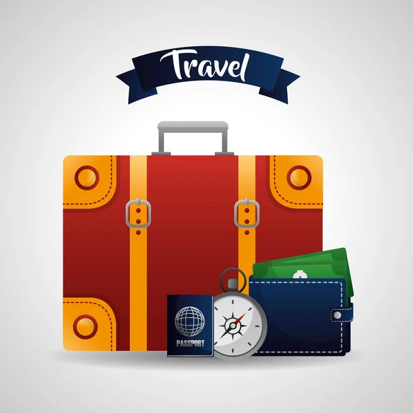 Travel around the world — Stock Vector