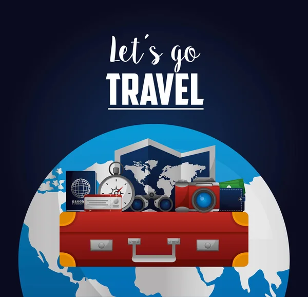 Travel around the world — Stock Vector