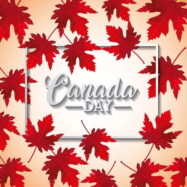 Kanada günü aşağılamak arka plan çerçeve işareti birçok arka plan vektör çizim maples bırakın