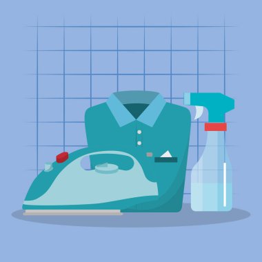 demir aletleri ile Çamaşırhane Servisi kutsal kişilerin resmi