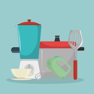 mutfak ekipmanları Icons set