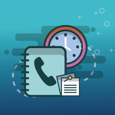 iş telefon rehberi kağıt notları office saat