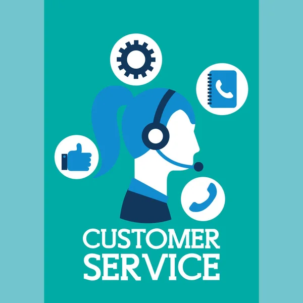 People customer service — Stock Vector