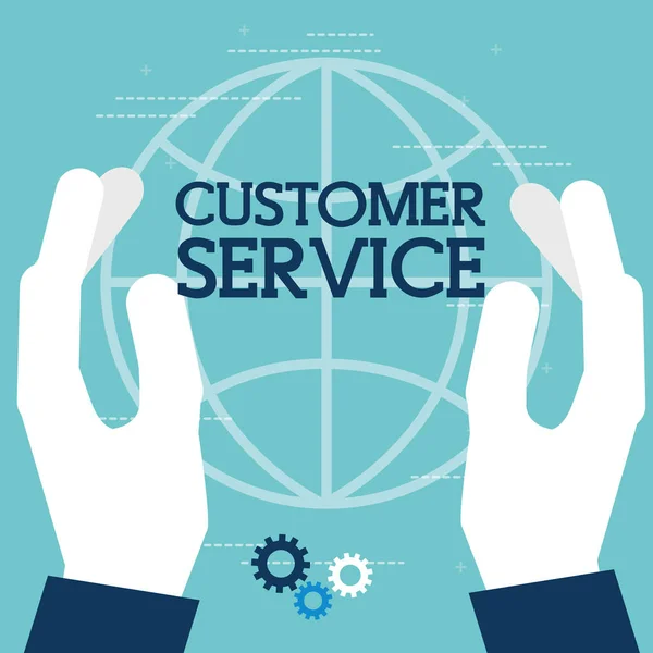 Personas servicio al cliente — Vector de stock