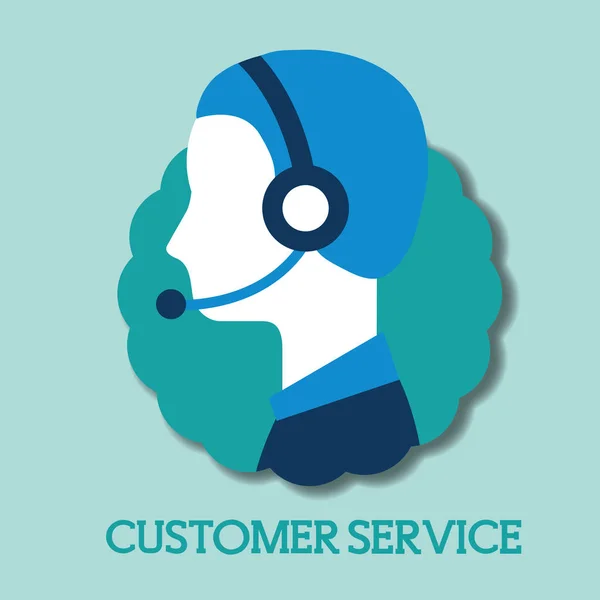 Personas servicio al cliente — Vector de stock