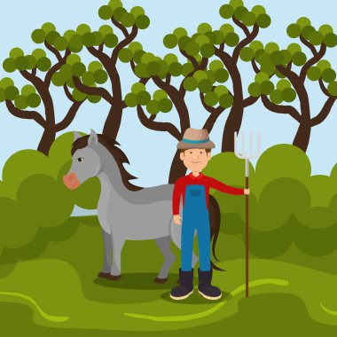 Çiftçi Çiftlik sahnesinde